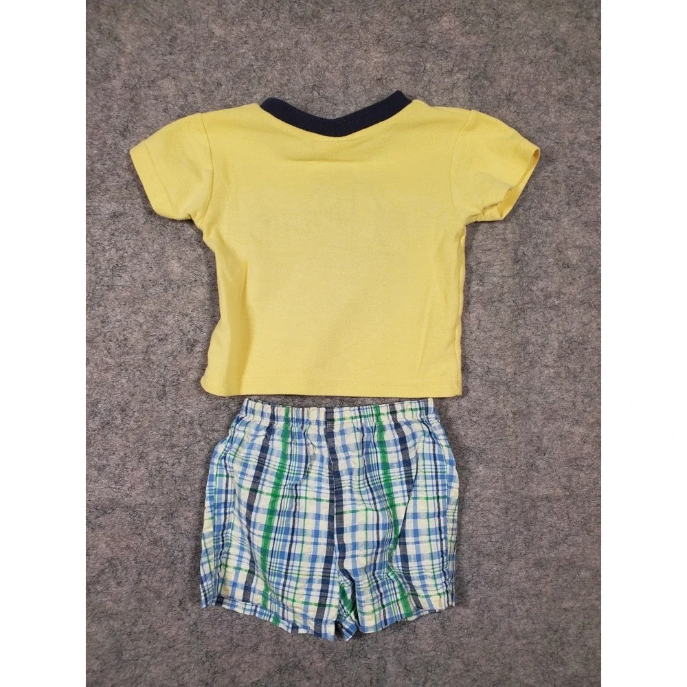 Vintage Baby Mickey Embroidered Shirt 18 Month Golfing With Matching Shorts